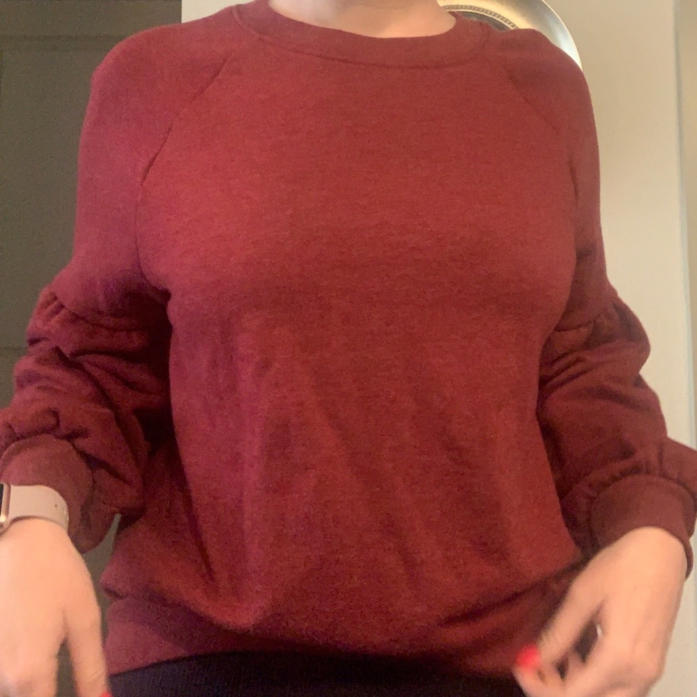 BALLOON SLEEVE SWEATSHIRT